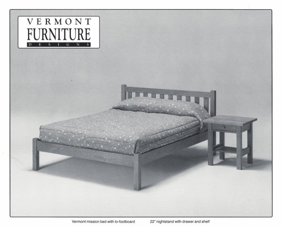 Mission Low Footboard Bed Burlington Vermont Furniture Designs